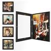 Emfogoo 4 Pezzi Porta Vinili da Parete, Cornice Vinile (4 Pacchetti/Nero)