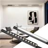CREATESTAR Lampada Faretti Da Soffitto, Faretti LED Soffitto 12W Binario Faretti con 4 Luci, Faretto LED Interno per Soggiorno Cucina Corridoio Cameretta