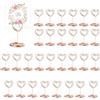 JRYGAC 30 Pezzi Rosa Segnaposto Tavolo, Segnaposto Matrimonio, Porta Foto, Titolari di Carta Numero di Tabella, Memo Clip, per Ristoranti, Foto, Matrimoni, Banchetti, Eventi (A Forma di Cuore)