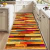 Nqexivo Tappeto Cucina 50 x 80 cm Antiscivolo Lavabile in Lavatrice Lungo per Corridoio Tappeti rug Rettangolare Pelo Corto Carpet per Ingresso, Cucina, Camera da Letto