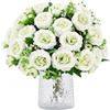 Tupenofif Fiori Artificiali, peonie Artificiali e Fiori in Seta, Verde Chiaro per Matrimonio e Decorazione da tavola, Fiori in Tessuto dall'Aspetto Naturale per Soggiorno e Bouquet, Set da 2