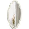 Sintosin Specchio Decorativo da Parete Ovale 43 x 60 cm, Specchio Grande con Cornice in Legno per Soggiorno, Camera da Letto, Bagno, Corridoio