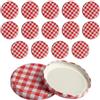 XiangJunly 16 coperchi Twist Off da 82 mm per barattoli di conserve (230/350/435/565 ml) (16, rosso)