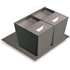 Romagna Plastic Pattumiera raccoglitore per cestone 2 secchi (base sottolavello 60 cm)