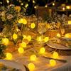 Sunshine smile Ghirlanda di luci a forma di limone, 3 m, 20 LED, luce decorativa per terrazza, soggiorno, bar, feste, matrimoni, giardino, decorazione natalizia per interni ed esterni