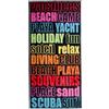 IL BOTTEGONE Telo Mare In Morbida Spugna Jacquard Antisabbia Spiaggia Piscina 100% Pregiato Cotone (Tableau, 90x165 cm)