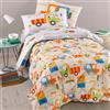 Caleffi Trapunta invernale per letto singolo una piazza in Cotone Art. City Car - Beige 165x265 cm