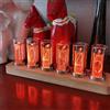 TWSOUL Nixie Orologio tubolare a LED digitale, con calendario, display personalizzabile con foto, 20 modalità di funzionamento, presa USB di tipo C, ideale per amanti, fidanzati, Natale, compleanno (D)