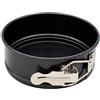 Abcsea 1 Pezzo Stampo per Dolci, Teglie per Dolci, Stampi per Dolci da Forno, Tortiera Apribile 12 cm, Senza PFOA, Robusto Acciaio al Carbonio da 1 mm, 1 Fondo