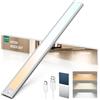 LROLTEF Luce LED Sottopensile Cucina 50CM 3000mAh 3 Temperature Colore Sensore di Movimento per Luci - Luce Armadio Lampada Dimmerabile per Cucina Scale Soggiorno Bagno| 1 Pezzi