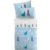 Caleffi Lenzuolo piazza mezzo Frozen Star cotone (lenzuolo superiore 180x280 + 1 federa 50x80 + 1 lenzuolo inferiore con angolo x materasso 130x200)