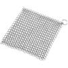 Generico Spugna in maglia di acciaio inossidabile Pulitore per ferro fuso padella Wok Strumento pulizia cucina e casa multiproposito Anti-rughe a catena food-grade con design circolare pentole