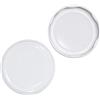 ESTO Capsule Bianche 53 mm Tappi per Barattoli Vetro - Tappi Ermetici per Passata, Salsa e Conserve Fatte in Casa (BIANCHE, 53mm)