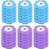 BOBASH Set di scopino usa e getta per WC con 30 pezzi di detergente, set di scopino per WC con spazzola sottile per la pulizia delle fughe, per bagno, lavandino, vasca da bagno (blu-viola)