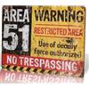 Yunuo- Targa in metallo, stile vintage, decorazione da parete, con scritta:"No trespassing" (04)