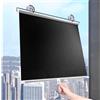 Sonakia Tende a Rullo Oscuranti a Ventosa, Persiane Oscuranti UV-Resistenti 90%, Tende a Rullo Parasole Senza Foratura, Tenda Avvolgibile per Finestre con Ventose,black-65x180cm/26 * 71in