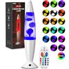 PHEJIE Lampada Lava con Telecomando, 17 Colori - Moderna Lampada Lava a LED con Cambio Colore Automatico e Timer da 8 Ore, Portata di 15 m - Illuminazione Ambientale per Soggiorno, Cameretta, Ufficio