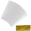 pawpoem 100 pcs Sacchetti di Cellophane, 15x20 cm Bustine Trasparenti Richiudibili con 100 Fascette Metalliche, Perfette come Bustine per Confetti, Sacchetti per Caramelle, Dolci, Pane e Regali
