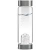 VitaJuwel ViA DIAMANTI - Bottiglia d'Acqua delle Gemme con Frammenti di diamante (4 ct.) e Cristallo di Rocca