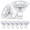 EASYIVY Lampadina Alogena GU5.3 12V 20W, Faretti Alogeni MR16 Dimmerabile (8 Pezzi), 250LM Bianco Caldo 2700K Lampadina Faretto MR16 per Illuminazione della Pista, Illuminazione da Incasso