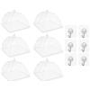 Anlising Anlisng Coprivivande a Rete Pieghevole, 6PCS Coprivivande a Rete Pop-up, Invia 6 Ganci Adesivi, Copertura Alimentare Pieghevole, Copri Alimenti Copertura, per Cibo, Frutta, Barbecue