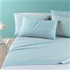 Caleffi Completo Lenzuola In Cotone Millerighe Matrimoniale Anice