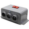 KiraKira Riscaldatore per auto da 12 V, 800 W, con 3 fori per l'aria per sbrinamento rapido e riscaldamento abitacolo, design portatile in metallo a basso rumore