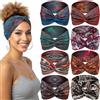 Kavya 8 Pezzi Fascia per Capelli Donna, Elastico Morbido Largo Boho, Bandana Multicolore per Yoga e Sport