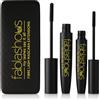 Fablashous - Set di 2 mascara 3D ispessimento e allungamento in fibra di tè verde naturale, set da 1 unità