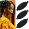 LPARMJIT Springy - Extension di capelli afro kinky twist all'uncinetto, pre-separate, trecce finte, trecce a farfalla (1b, 25,4 cm, confezione da 3)