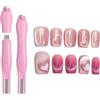 Xanthelle Cat Eye Magnete, Magneti 3 in 1 per Smalto Gel UV & Cat Eye, Accessori Multifunzionali per Nail Art Studio & DIY, Forma a Cuore & Rotonda