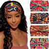 Kavya Fascia Capelli Donna, 4 Pezzi Elastico Bandana Elegante Accessori Sportiva Yoga Donna Boho Fasce Elastiche Multicolore (Africa)