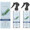 Generisch Spray per capelli al rosmarino, spessore con acqua di riso, cura della pelle e dei capelli, favorisce la crescita dei capelli, rafforza, idrata e ispessisce naturalmente, non grassa (2 pezzi)