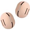 Feryes, Confezione da 2 custodie da viaggio per spugna da trucco in silicone, ecologiche e infrangibili, kaki