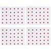 KULIA® Round Dots Red Bindi Fronte Tikka Viso Gemme 4 Pacchetti Indiano Bindi Fronte Adesivo Donne Bindi Bollywood Festa Piccole Dimensioni Donne Bindi Etnico Tikka Moda Gioielli Viso Gioielli