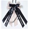CaPiSo 20x35cm SENZA FAIDA DA TE Fiocco in juta già fatto senza fai-da-te Fiocco in raso Fiocco per lutto Fiocco per auto Fiocco per tomba Fiocco per funerale Corona per tomba Corona di lutto Bouquet