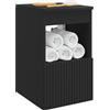 vidaXL Mobile da Bagno Nero 30 x 35 x 50 cm Legno ingegnerizzato,