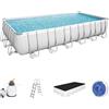 Bestway Piscina da Giardino rettangolare Bestway 56475 con struttura in acciaio