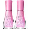 Sally Hansen, Smalto Unghie Insta-Dri Crystal, ad Asciugatura Rapida, Effetto Manicure Professionale a Lunga Durata, Quartz Queen 118 (Confezione da 2)