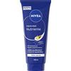 NIVEA Crema Mani Nutriente 100 ml, Crema mani riparatrice e idratante 72h, Hand cream profumata con Acido Ialuronico e Olio di Mandorla, Assorbimento rapido, Pelle secca e screpolata