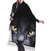 BLWSLC Sciarpa con frange con motivo gatti, caldo scialle invernale, stile da donna può essere abbinato a cappotti, maglioni o abiti