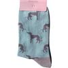 Purple Possum®, calzini da donna con levrieri, Whippet, cani anatra, blu, grigio, bambù, misto cotone, levrieri, taglia 36-40, Blu, azzurro chiaro, azzurro, azzurro chiaro, blu chiaro, 3-7