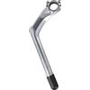 RichVibe Stelo a collo di cigno per bicicletta, in lega di alluminio, estensione da 100 mm per forcella anteriore da 22,2 mm, diametro barra 25,4 mm, stelo nero