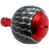 UrbanHui Manopola di ricambio per mulinello da pesca compatibile con Daiwa per mulinelli FUEGO in fibra di carbonio, parte modificata con lega di alluminio CNC e accessori per cuscinetti (rosso)