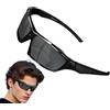 Generic Occhiali da sole polarizzati da uomo senza montatura | Protezione UV mezza montatura occhiali polarizzati | Comodi occhiali da sole alla moda per sport all'aria aperta per guida, pesca, corsa