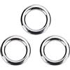 Haofy Tippet Rings for Fly Fishing, 5 Sizes 50Pcs Set Stainless Steel Fishing Split Rings Lure Bait Connector Accessory, Fishing Ring Fishing (S)