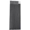 Crabop Kit di 10 aste telescopiche da campeggio regolabili, aste in metallo per tenda, parasole, vela, gazebo, supporto 35-90 cm (10 nodi)