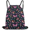 Generic Borsa Sportiva da Palestra, Leggero Zainetti, Moon Butterfly Mushroom, Stampa Sacca Sportivo per Viaggi, Yoga, Sport, 36X42cm
