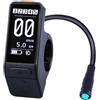 Kaeltsyn Misuratore LCD per bici elettrica con corpo compatto da 6,3 cm, morsetto schermo per manubrio per sostituzione del pannello chilometraggio della batteria e lettura della corsa