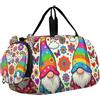 WDdZzyy Borsa da palestra con motivo floreale margherita e gnomi estivi, per bambini, con scomparto per scarpe, leggera, per la notte, weekender, borsa da viaggio per viaggi, sport, borsone, weekender